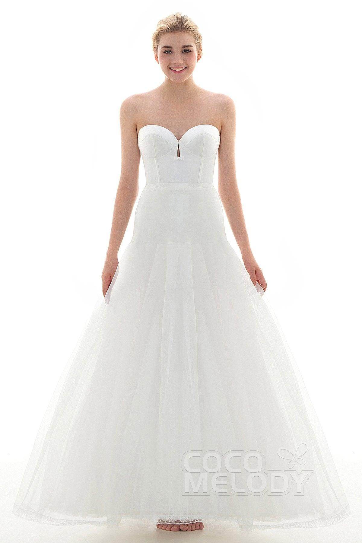 A-Line Floor-Length Slip Tulle Wedding Petticoats CP001600D - COCOMELODY